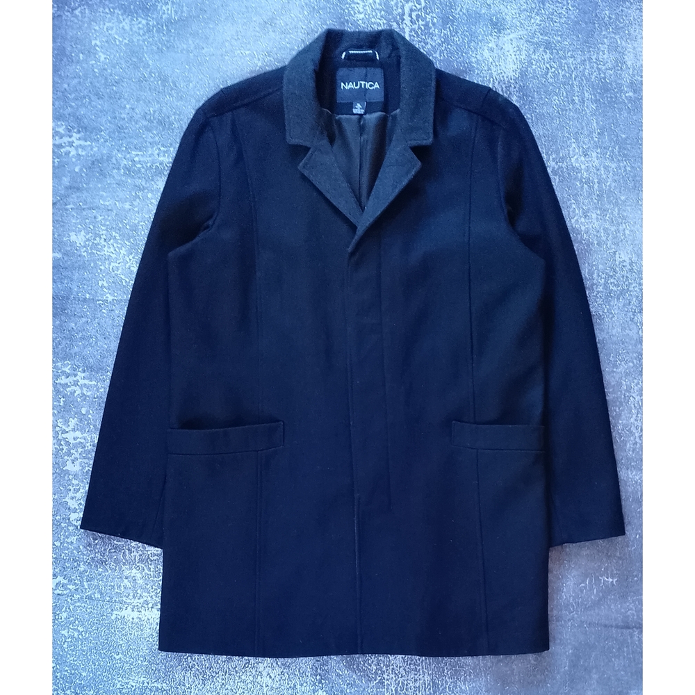 Nautica Wool Men's Navy Pea Coat